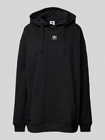 Bluza z kapturem o kroju oversized z wyhaftowanym logo adidas Originals czarna damska EAN IY9615