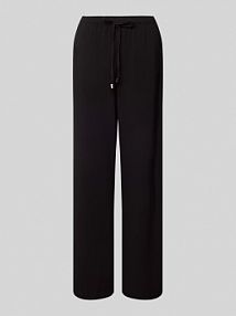 Spodnie materiałowe o kroju baggy fit z elastycznym pasem model ISADORA Only czarne damskie EAN 15331644