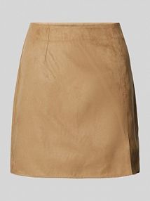 Spódnica mini z bocznym zamkiem błyskawicznym model CLARA Noisy May beżowa EAN 27031365