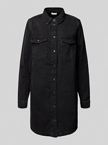 Sukienka jeansowa z wykładanym kołnierzem model NEW Noisy May czarna EAN 27034104