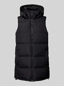 Kamizelka pikowana ze stójką model AURORA Noisy May czarna damska EAN HD PUFFER VEST