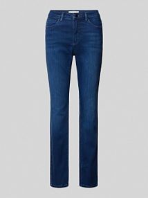 Jeansy o kroju slim fit ze szlufkami na pasek model Style.Mary Thermo BRAX niebieski damski EAN Thermo Jeans