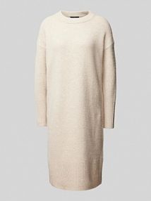 Sukienka z dzianiny o długości do kolan z prążkowanymi wykończeniami model Qiola someday EAN 10327012819297