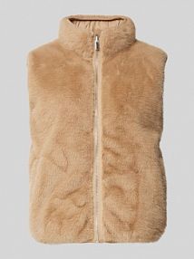 Kamizelka z obszyciem sztucznym futrem model Vury someday brązowa damska EAN 10327812584297
