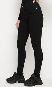 Czarne jeansy Skinny Bawełniane Push-Up Torialdia Born2Be damskie