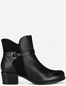 Botki na obcasie Go Soft czarne EST-GUSTA-01