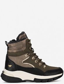 Trzewiki mustang khaki damskie 1481-605