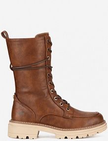 Trzewiki mustang brązowe damskie 1437-503