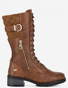 Kozaki mustang brązowe damskie 1435-602