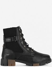 Trzewiki mustang czarne damskie 1443-502