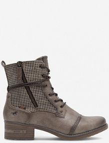 Trzewiki mustang szare damskie 1229-510
