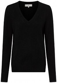 Sweter  z czystego kaszmiru Kobiety Kaszmir czarny jednolity XS IPURI damski