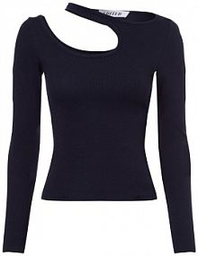 Koszulka z długim rękawem  Estefania Kobiety Bawełna niebieski jednolity 40 EDITED damski