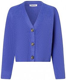 Kardigan  Kobiety niebieski jednolity 40 EDITED