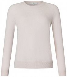 Sweter z dzianiny z czystego kaszmiru Kobiety Kaszmir biały jednolity XL IPURI damski