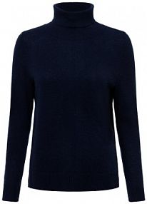 Sweter z dzianiny kaszmirowej Kobiety Kaszmir niebieski jednolity L IPURI damski