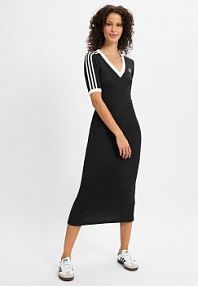 Sukienka z dzianiny Kobiety czarna jednolity XS adidas Originals