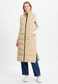 Kamizelka pikowana  NMDalcon Kobiety beżowa jednolity XS Noisy May damska