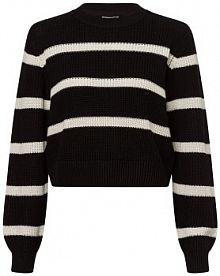 Sweter  z dzianiny  NMMaysa Kobiety Bawełna czarny w paski XS Noisy May damski