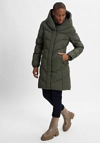 Pikowany płaszcz   Natalka Kobiety zielony jednolity XL Ragwear damski