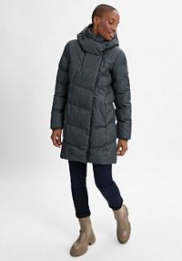 Pikowany płaszcz   Palva Kobiety szary jednolity XL Ragwear damski