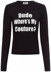 Koszulka z długim rękawem  Dude Kobiety Dżersej czarny nadruk M Juicy by Juicy Couture damski