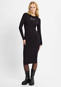 Sukienka   Dizzie Kobiety Dżersej czarna jednolity XS Juicy by Juicy Couture
