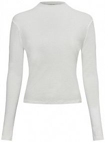 Koszulka z długim rękawem Kobiety Bawełna biały jednolity M Calvin Klein Jeans damski