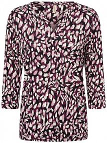 Koszulka z długim rękawem  SCFelicity Kobiety Bawełna czerwony wzorzysty S soyaconcept® damski