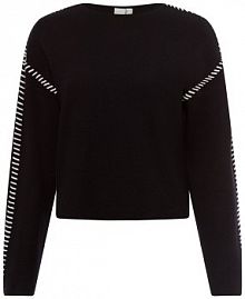 Sweter  z dzianiny  YASStitcha Kobiety czarny jednolity XL Y.A.S damski