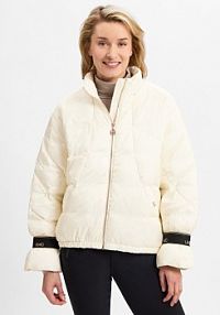 Kurtka puchowa Kobiety Sztuczne włókno biała jednolity XS Liu Jo Collection damska
