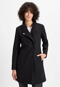 Krótki płaszcz  z zawartością wełny  Cappotto Kobiety czarny jednolity 40 Liu Jo Collection damski