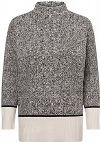 Sweter  Kobiety czarny/biały/wielokolorowy wzorzysty 44 zero damski