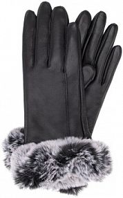 Rękawiczki skórzane Wittchen czarne 39-6A-020-1