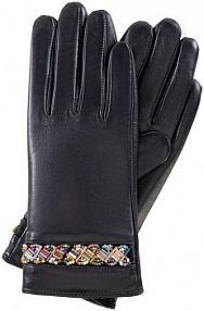 Rękawiczki skórzane Wittchen czarne 39-6L-968-1