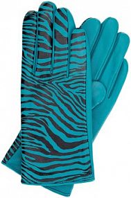 Rękawiczki skórzane Wittchen turkusowe 39-6L-969-TQ