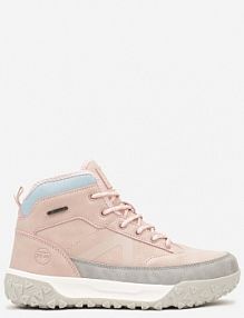 Różowe Traperki ze Sznurowaniem i Grubą Podeszwą Ellithrina Renee damskie