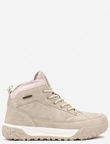 Beżowe Traperki ze Sznurowaniem i Grubą Podeszwą Ellithrina Renee damskie