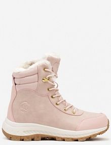 Różowe Botki Trekkingowe na Platformie ze Sznurowaniem Labrinna Renee damskie