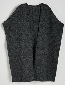 Ponczo z domieszką wełny Reserved szare 352BD-90M