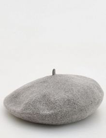 Wełniany beret Reserved szary 981BC-85M