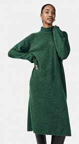 Sukienka dzianinowa YAS zielona 