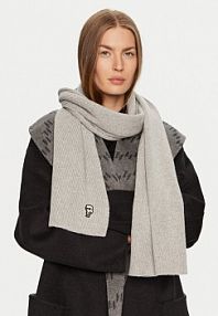 Szalik KARL LAGERFELD szary damski 