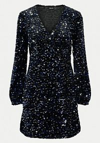 Sukienka koktajlowa Pieces czarna 17133626  Slim Fit