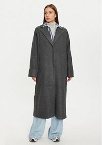 Płaszcz Noisy May szary damski Przejściowy