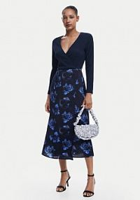 Sukienka codzienna Desigual granatowa Filadelfia 24WWVW37  Regular Fit