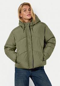 Kurtka puchowa Noisy May zielona damska Zimowa