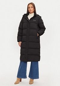 Kurtka puchowa Guess Jeans czarna damska Płaszcz zimowy