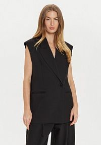 Kamizelka Imperial czarna damska Garniturowa