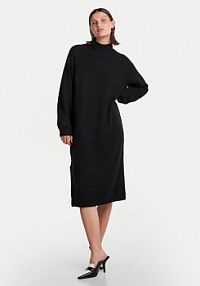 Sukienka dzianinowa YAS czarna Balis 26030704  Loose Fit